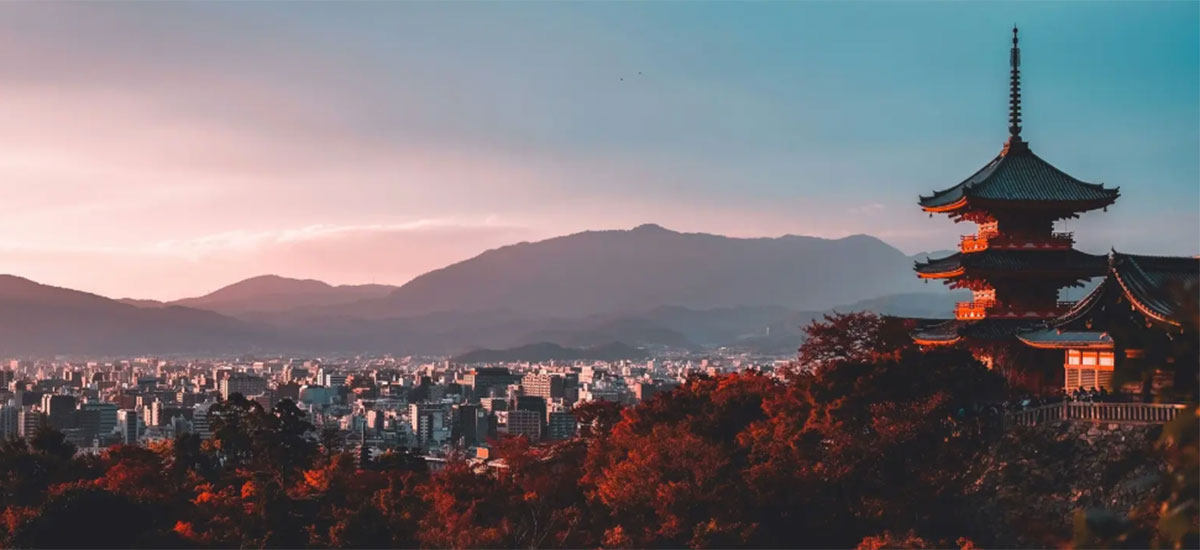 Kiyomizu-dera Temple in Kyoto, Japan.