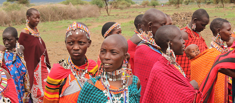 Female members of a native Kenya tribe.