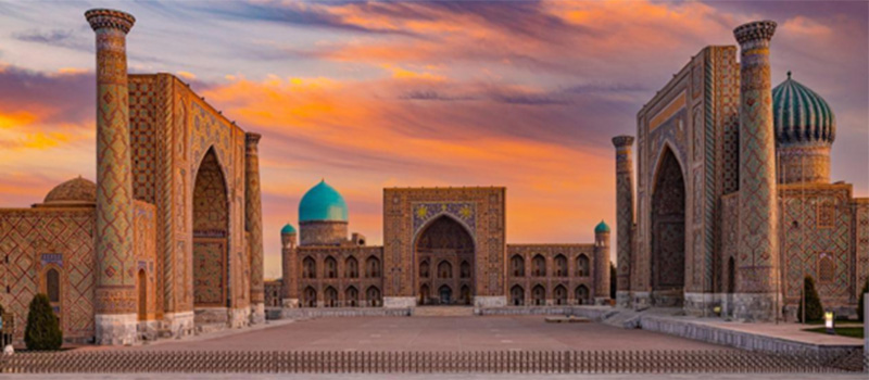 Registan Square in Samarkand, Uzbekistan