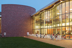 The Joe Rosenfield Center on the campus of Grinnell College. 