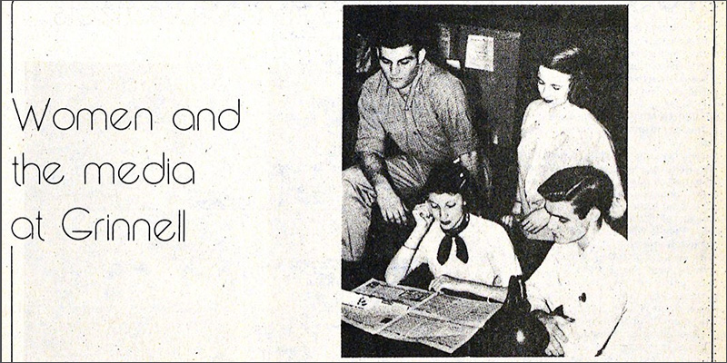 1951 Cyclone yearbook shows Bucksbaum as a student working on The Scarlet & Black newspaper staff.