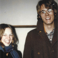 Al Cubbage ’75 and Charlotte Strader Cubbage ’75 taken in the fall of 1974.