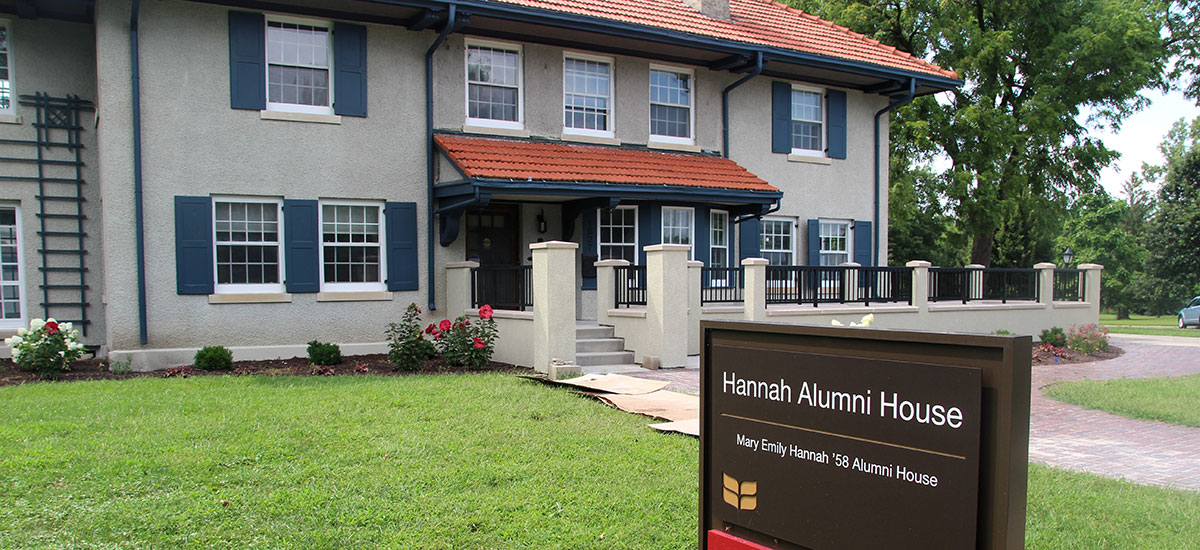 Hannah Alumni House front exterior