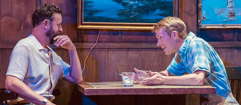 Jon Richardson &rsquo;10, right, and fellow actor Christopher Spaulding 