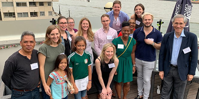 Group photo of attendees of the London Summer Social.