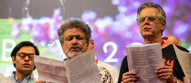 The Alumni Choir during a performance during the 2024 Alumni Assembly. 
