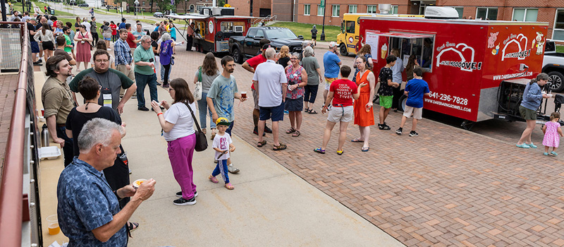 A variety of food trucks, including Dari Barn, will line up along Eighth Avenue during Block Party.