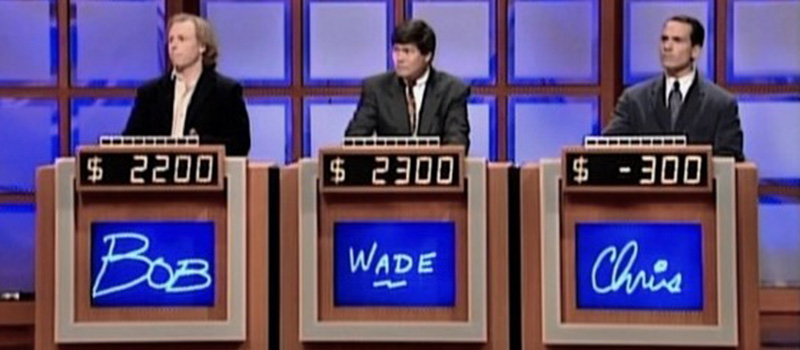 Wade Lee ’77 held the lead briefly during a November 1997 episode of Jeopardy!
