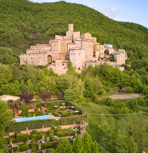 View of medieval town
