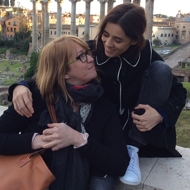 Nikki Carlson ’87 is pictured with her cousin Alessandra d’Urso in Italy.