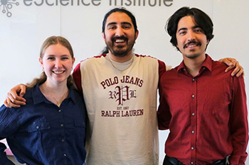 Alexa Hatcher ’27, Anshul Tambay ’20, and Akram Safiyazov ’28