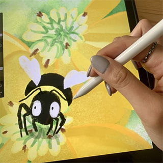 An illustration of a bee.