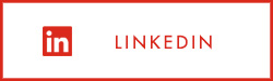 Red Text and Icon on a white background. Text: LinkedIn Icon: LinkedIn logo (lowercase in cut out of a box).