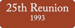 Button: 25th Reunion, 1993