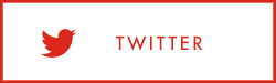 Red Text and Icon on a white background. Text: Twitter Icon: Twitter Logo (bird side profile)