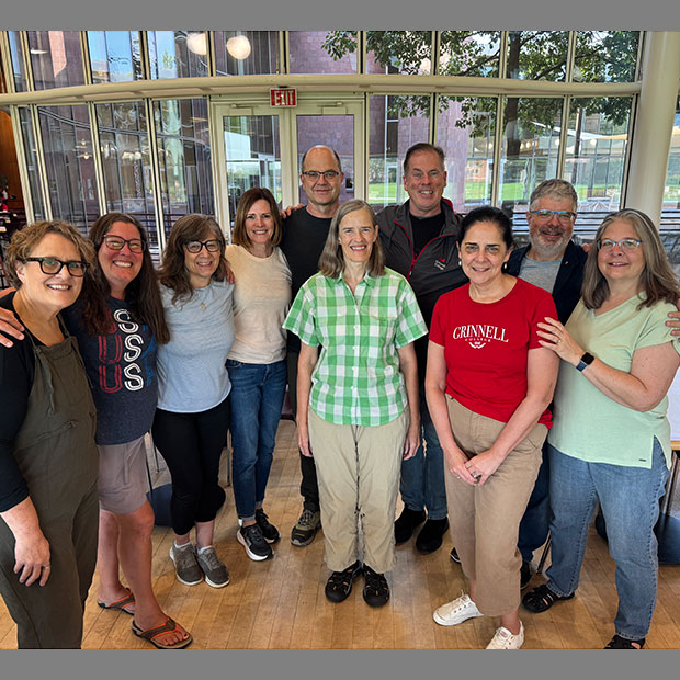 Members of the 1986 and 1987 Reunion Class Committees stood for a photo while back on campus for Reunion 2026 Planning Weekend.